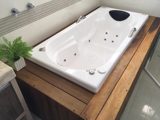 Banheira Retangular Cop-180 Slim Plus em Acrilco