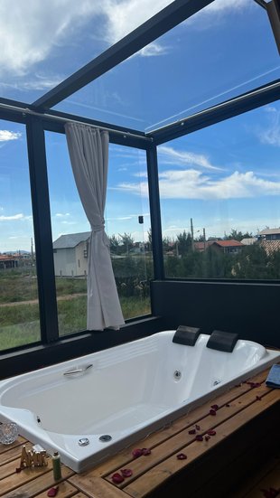 Banheira Retangular Dupla Ascoli Master em Gel Coat
