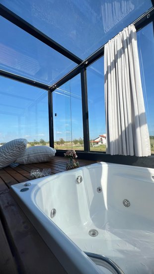 Banheira Retangular Dupla Ascoli Master em Gel Coat