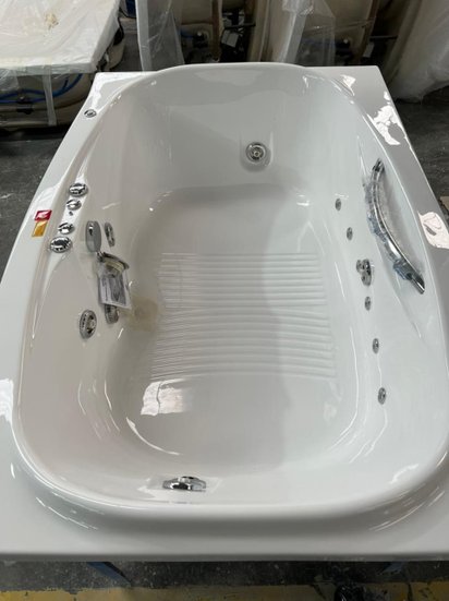 Banheira Retangular Dupla Cielo Master em Gel Coat