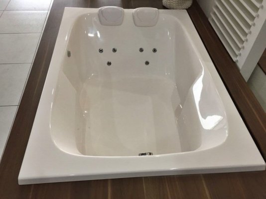 Banheira Retangular Dupla M10 em Gel Coat Padrão