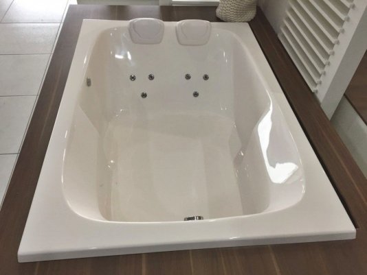 Banheira Retangular Dupla M10 em Gel Coat Padrão