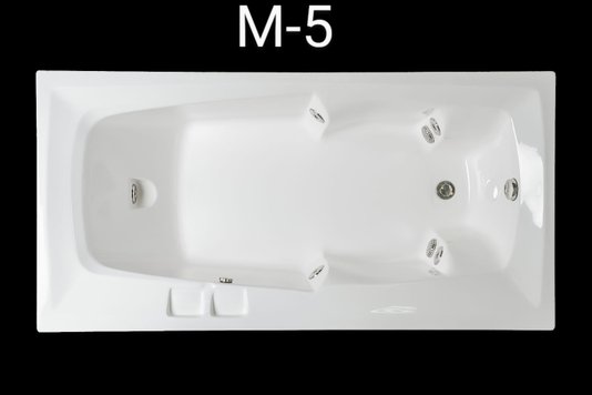 Banheira Retangular M5 em Gel Coat Padrão