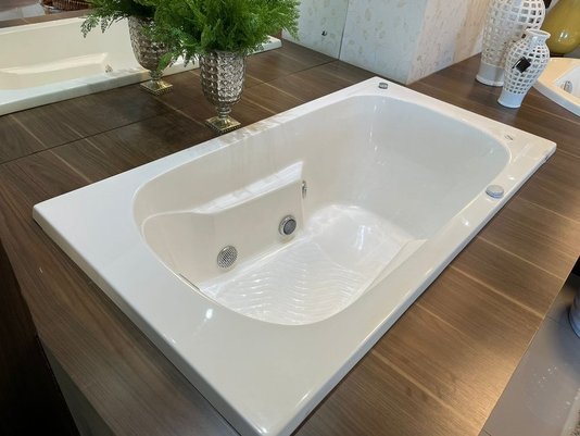 Banheira Retangular Papoula Padrão em Gel Coat*