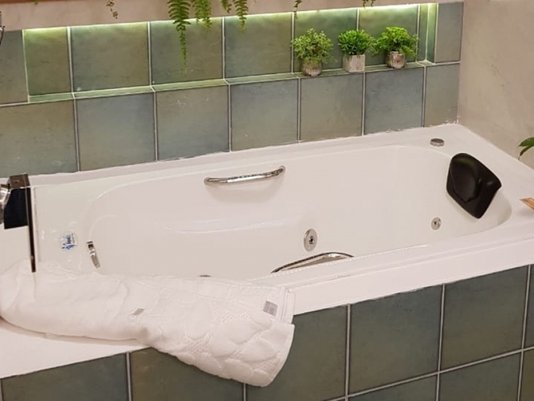 Banheira Retangular Papoula Padrão em Gel Coat*