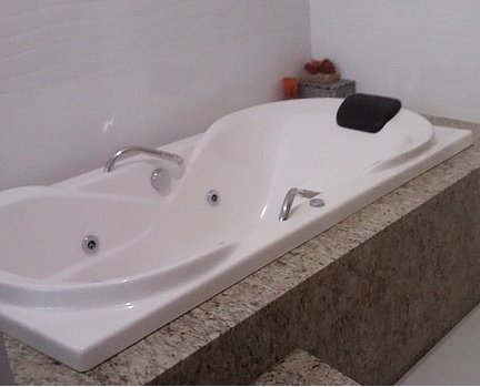 Banheira Retangular Serena Slim em Gel Coat