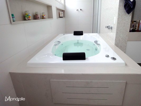 Banheira Retangular Varese em Gel Coat