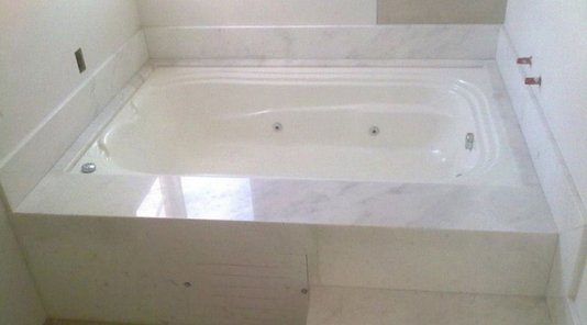Banheira Retangular Violeta Padrão Dupla em Gel Coat