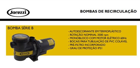 Bomba Auto-Escorvante 1,5 CV Trifásica 15B-T Série B