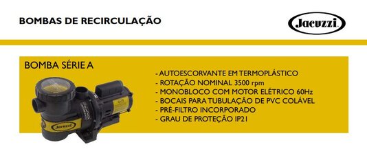 Bomba Auto-Escorvante 3/4 CV Trifásica 7A-T Série A