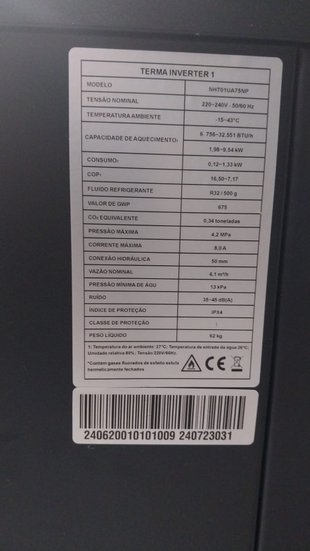 Bomba de Calor Terma Platinum 01: Aquecedor Silencioso para Piscinas