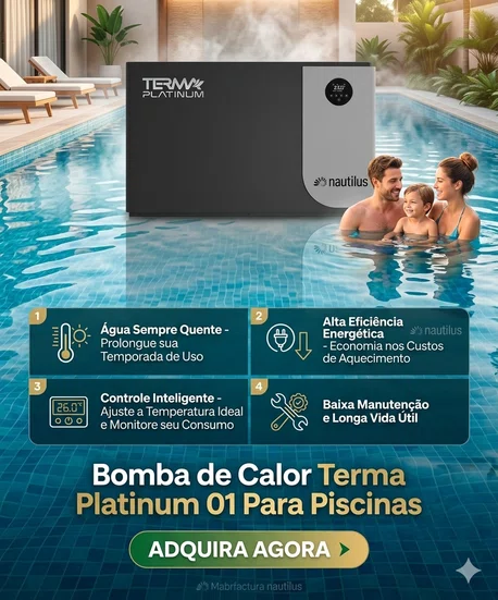 Bomba de Calor Terma Platinum 01: Aquecedor Silencioso para Piscinas