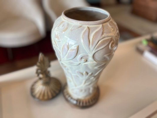 Cachepot de Cerâmica em alto relevo Grécia