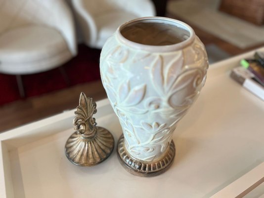 Cachepot de Cerâmica em alto relevo Grécia
