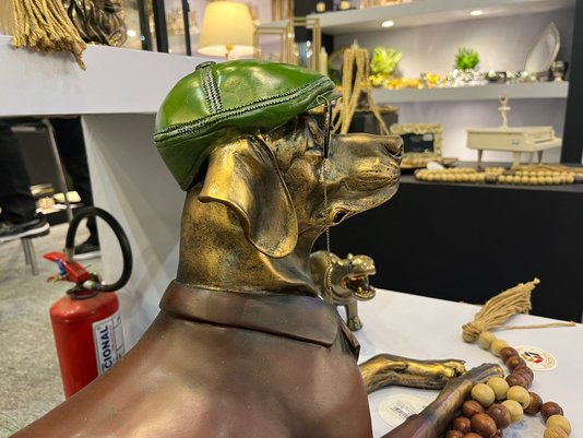 Cachorro Decorativo em Metal