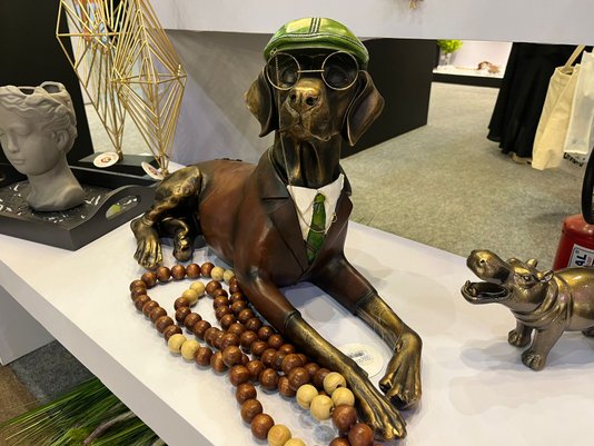Cachorro Decorativo em Metal