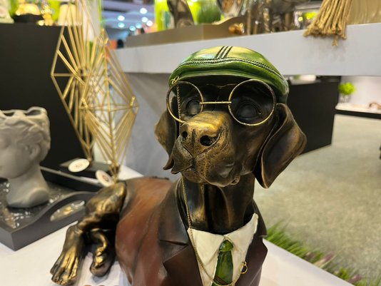 Cachorro Decorativo em Metal