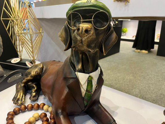 Cachorro Decorativo em Metal