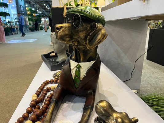 Cachorro Decorativo em Metal