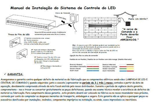 Cascata de Embutir em Fibra de Vidro Com Bico de Inóx e Iluminação de Led