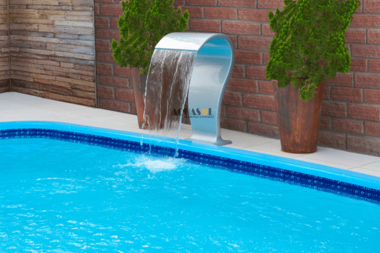 Cascata Sportech Mini em Fibra para Piscinas