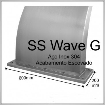 Cascata Wave Grande em Aço Inox 304