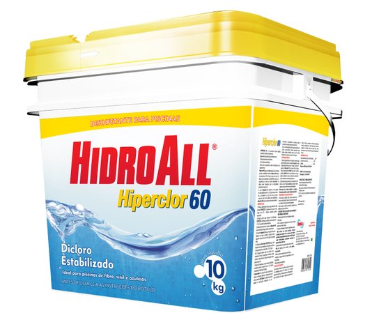Cloro Granulado concentrado  HiperClor 60 Hidroall 10kg