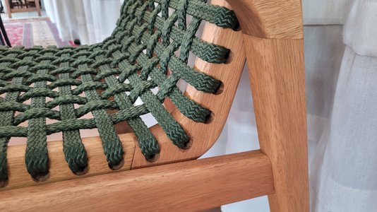 Conjunto de Mesa com 6 Cadeiras em Corda Náutica Para Piscina e Área Gourmet