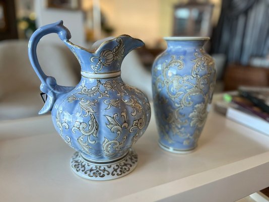 Conjunto Jarro e Cachepot Roma