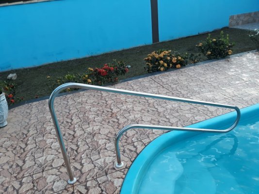 Corrimão Inox para Escada Interna de Piscinas