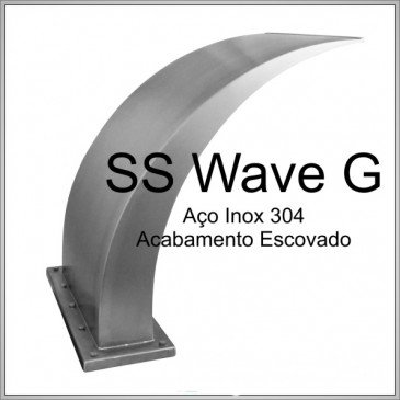 Cascata Wave Grande em Aço Inox 304