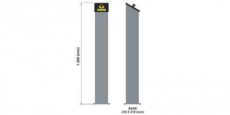 Torre com Botão de Emergência para Piscinas Públicas