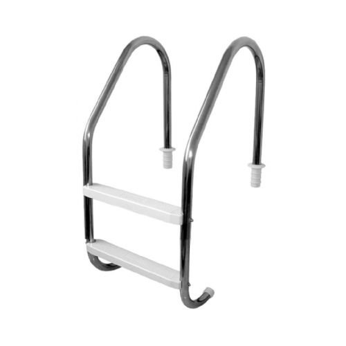 Escada Aço Inox com 2 Degraus ABS Anatômico para Piscinas