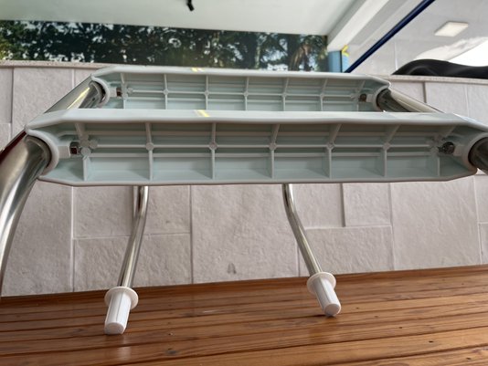 Escada Aço Inox com 2 Degraus ABS Anatômico para Piscinas