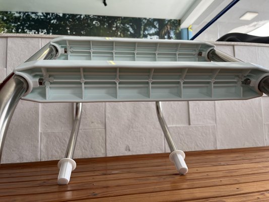 Escada Aço Inox com 2 Degraus ABS Anatômico para Piscinas