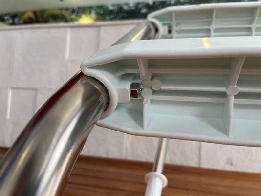 Escada Aço Inox com 2 Degraus ABS Anatômico para Piscinas