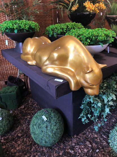 Escultura Pantera Bebendo Àgua para Piscinas