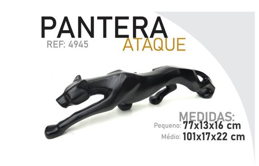 Escultura Pantera Ataque para Piscinas