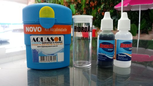 Estojo de Teste para Medir Alcalinidade de Piscinas