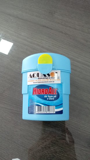 Estojo de Teste para Medir o pH e Cloro das Piscinas