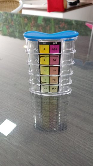 Estojo de Teste para Medir o pH e Cloro das Piscinas