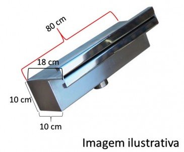Cascata de Embutir 80 cm Reforçada de Lâmina Inox 304