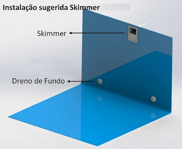 Skimmer Especial para Piscina de Concreto ou de Fibra