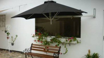 Ombrelone Wallflex Sextavado Com Braço Articulado em Alumínio