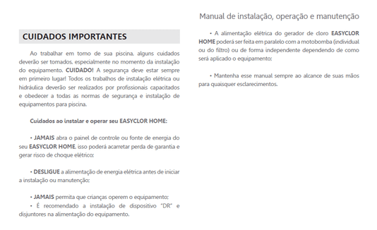 Gerador de Cloro Nautilus EasyClor Home G5-04 - Para Piscinas até 80 mil litros