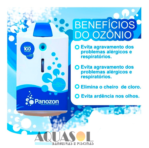 Gerador de Ozônio 15 para Piscinas 5 A 15 Mil Litros