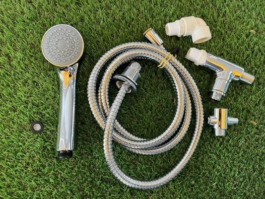 Kit Ducha Manual para Banheiras Jacuzzi Cromado