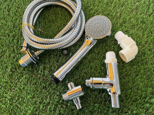 Kit Ducha Manual para Banheiras Jacuzzi Cromado