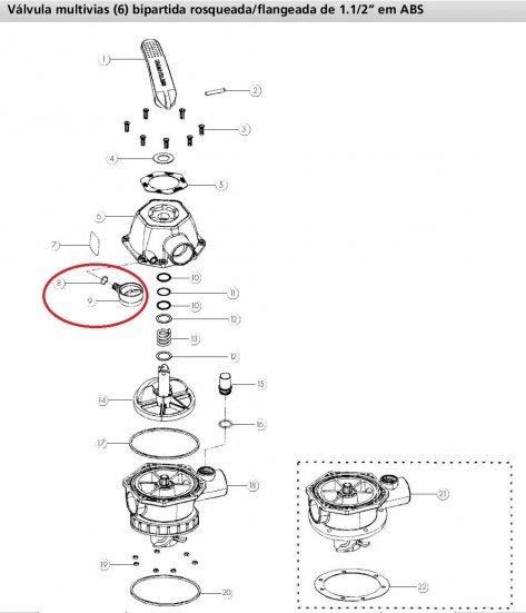 Manômetro Nautilus com oring