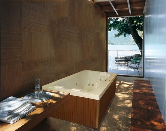 Mini Spa Terrace Jacuzzi em Acrílico Com Cobertura Térmica
